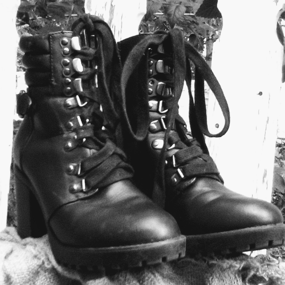Women's black boots